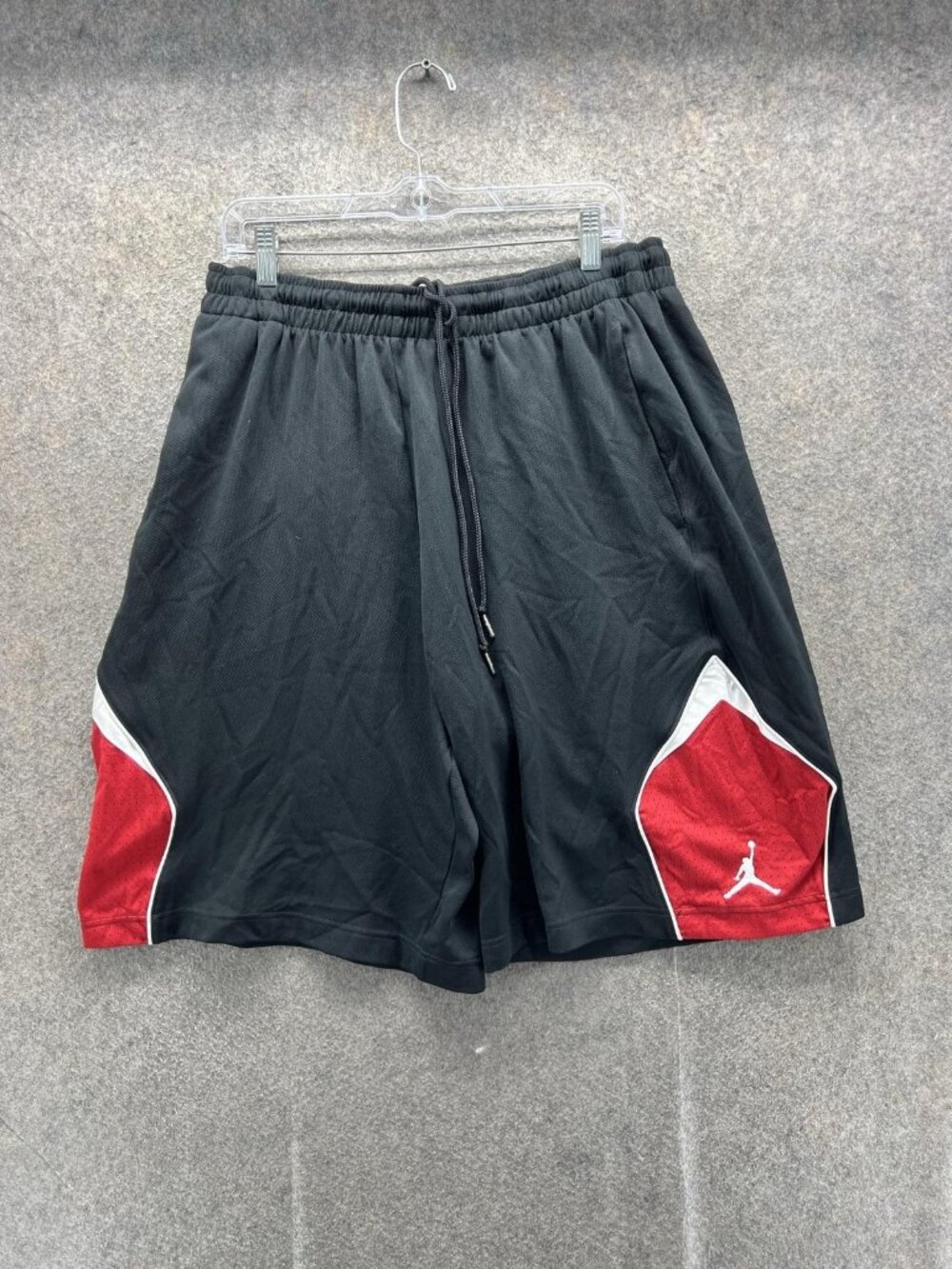 Y2K Jordan Shorts Mens 3XL Black Basketball Mesh Colorblock Logo Jumpman Dazzel